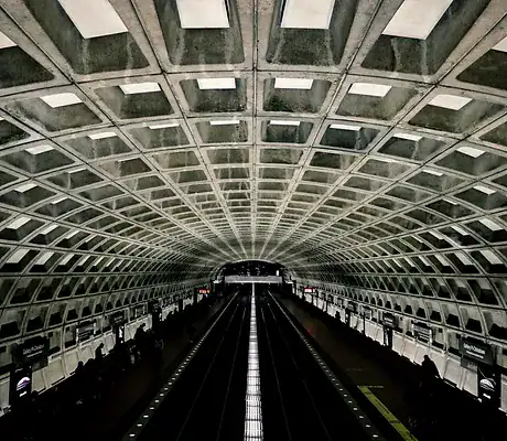 Transit option WMATA metro station interior
